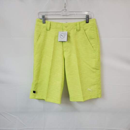 Puma Sunny Lime Monolite Short MN Size W28 NWT image number 1