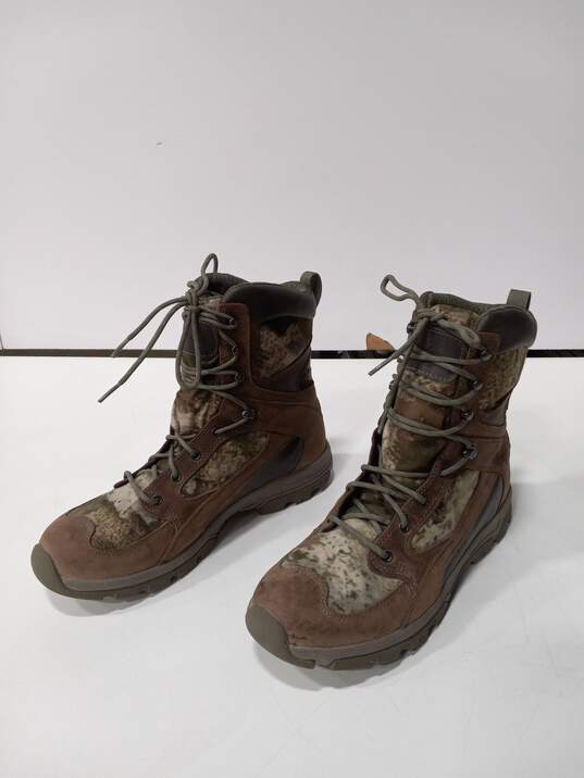 Men's Cabela's Camo/Brown Work Boots Size 11D image number 1