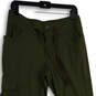Womens Green Flat Front Drawstring Flap Pocket Cargo Pants Size 10 Short image number 3