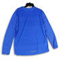 Mens Blue Dri-Fit Crew Neck Long Sleeve Activewear Pullover T-Shirt Size XL image number 2