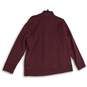 NWT L.L. Bean Womens Maroon Quarter-Zip Long Sleeve Pullover Sweatshirts Size 1X image number 2