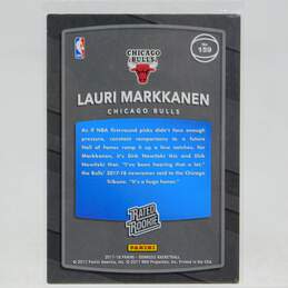 2017-18 Lauri Markkanen Donruss Rated Rookie Chicago Bulls alternative image