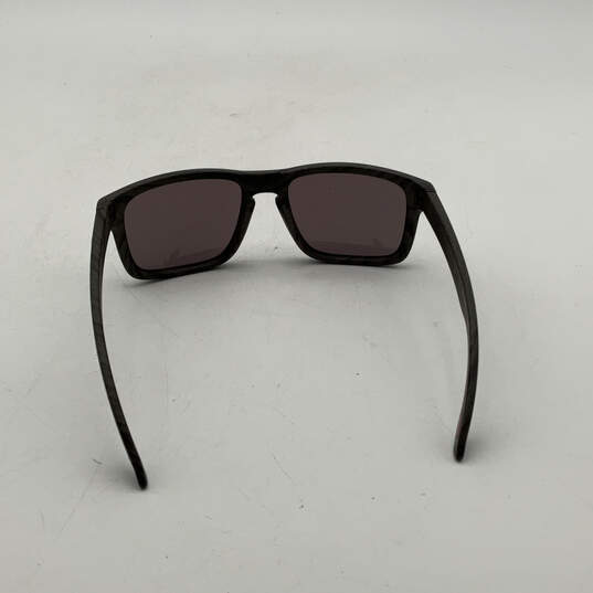 Mens OO9102-B7 Gray UV Protection Polarized Full-Rim Square Sunglasses image number 5