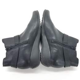 Mephisto 'Stefania' Wedge Bootie Black Leather Buckle Boots Women Size 7 alternative image