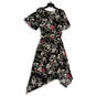 NWT Womens Multicolor Floral Surplice Neck Tie Waist Wrap Dress Size 1X image number 2