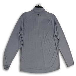 NWT Mens Gray Heather Mock Neck Long Sleeve Pullover T-Shirt Size M alternative image