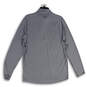 NWT Mens Gray Heather Mock Neck Long Sleeve Pullover T-Shirt Size M image number 2