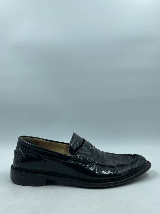 Dolce & Gabbana Black Patent Penny Loafers M 11 COA image number 1