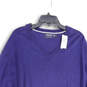 NWT Mens Blue Knitted Long Sleeve V Neck Stretch Pullover Sweater Size 3XL image number 3
