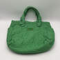 Womens Green Double Handle Inner Zipper Pocket Shoulder Bag image number 2