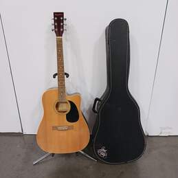 Spectrum AIL-123 Acoustic 6 String Wooden Guitar w/Case