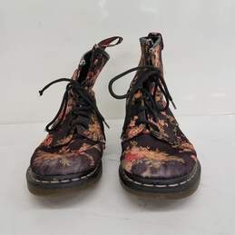 Dr. Martens Floral Canvas Boots Size 8