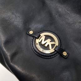 Michael Kors Black Leather Shoulder Hobo Tote Bag alternative image