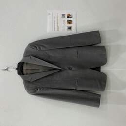 Emporio Armani Mens Gray Josh Line Single Breasted One-Button Blazer 50 w/ COA