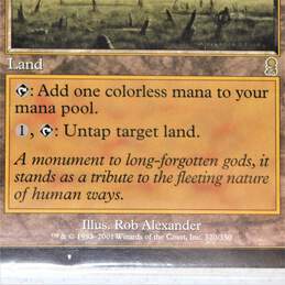 Magic The Gathering MTG Deserted Temple Rare Odyssey Card alternative image