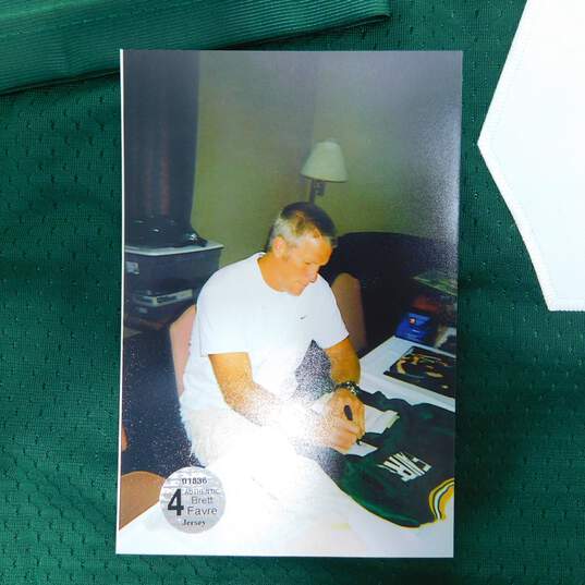 HOF Brett Favre Autographed Jersey w/ COA Green Bay Packers image number 4