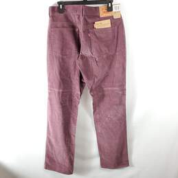 Levi's Women Purple Velvet Pants Sz 12 NWT alternative image