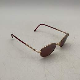 Maui Jim Unisex Kilohana Red Lens Gold Frame Oval Sunglasses w/ Black Case alternative image