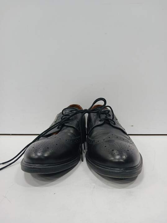 Geox Men's Black Leather Dress Shoes Size 41 image number 1