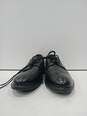 Geox Men's Black Leather Dress Shoes Size 41 image number 1