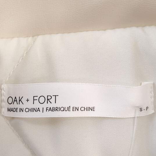 Oak + Fort Women Cream Jacket S NWT image number 4