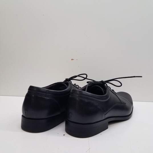 Perry Ellis Portfolio Juan Plain Toe Oxford Black Dress Shoes Men's Size 10 image number 4