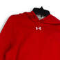 Mens Red Logo Kangaroo Pockets Long Sleeve Pullover Hoodie Size Medium image number 3