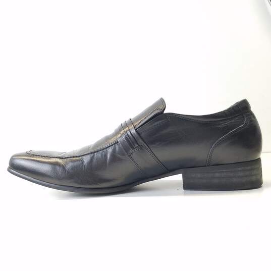Kenneth Cole Reaction Vert Black Leather Slip On Loafers Shoes Men's Size 8.5 M image number 2