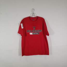 Mens Texas Tech Red Raiders Graphic Print NCAA Basketball T-Shirt Size XL