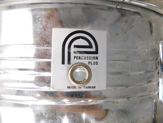 Percussion Plus Brand 15.5 Inch Metal Snare Drum w/ Stand image number 5