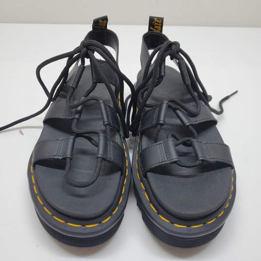 Dr. Martens Doc Martens Nartilla Black Hydro Leather Sandals Sz US 7 Women’s image number 2