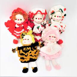 Vintage Crocheted Handcrafted Strawberry Shortcake & Friends Dolls