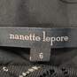 Nanette Lepore Black Beaded Accent Sz 6 NWT image number 3