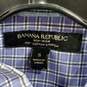 Banana Republic Blue/Purple Cotton Stretch Button Up Long Sleeve Shirt Size S image number 3