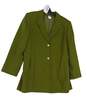 Womens Green Wool Long Sleeve Single Breasted Blazer Suit Jacket Size 16 image number 1