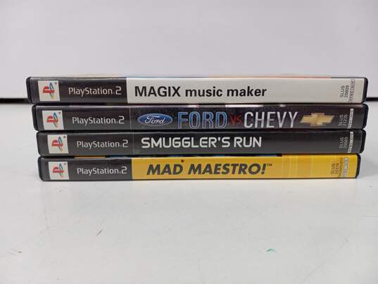 Lot of 4 Assorted Sony PlayStation 2 Video Games image number 4