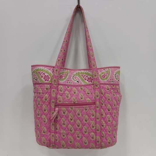 Vera Bradley Women's Pink Paisley Print Tote Bag image number 3