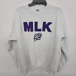 Port & Company Core Fleece White MLK Sweater