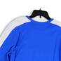 NWT Mens Blue White Graphic Round Neck Long Sleeve Pullover T-Shirt Size L image number 4