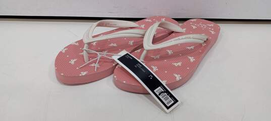 Coach Women's Pink Cleo Thong Flip Flops Size 7 image number 1