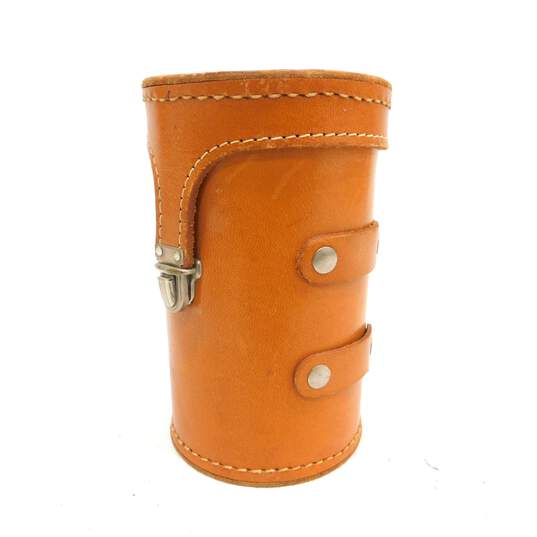 Vintage Perrin No. 10 & Argus Tan California Saddle Leather Camera Lens Cases image number 2