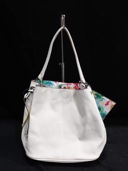 Collection 18 Women's White Bright Multicolor Tote Bag with Pouch alternative image