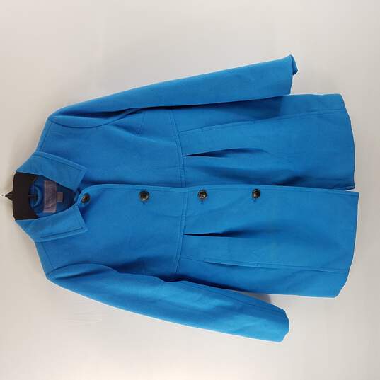 Lara Scott Women Turquoise Pea Coat S image number 1