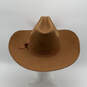 Mens Brown Classic Wide Brim Lightweight Outdoor Fedora Hat Size 57 image number 4