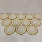 Bundle of 12 Lenox Bellaire Ceramic Beiger and Gold Tone Bread Plates image number 1