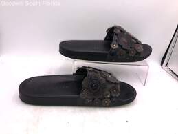 Coach Womens Sofia G2278 Black Floral Open Toe Flip Flop Sandals Size 10 B alternative image