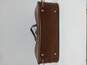 Vintage Brown Leather Suitcase image number 4
