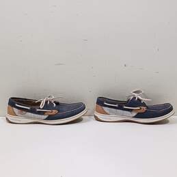Sperry Top-Sider Women's Blue Leather Boat Shoes Size 7.5M alternative image