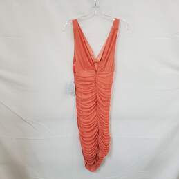 Bebe Coral Ruched Bodycon Sleeveless Dress WM Size L NWT alternative image