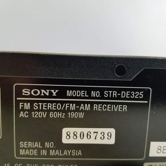 Sony FM Stereo/FM-AM Receiver STR-DE325 image number 8